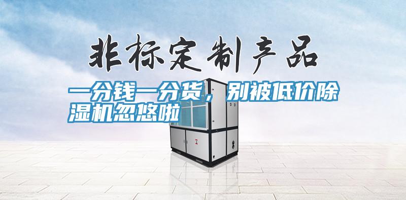一分錢一分貨，別被低價除濕機(jī)忽悠啦